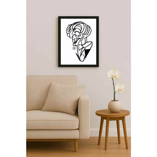 Nezih Danyal Tipler Kişiye Özel Sertifikalı Sınırlı Fine Art Karikatür Baskı NTP00394