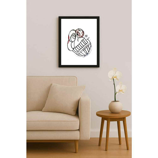 Nezih Danyal Tipler Kişiye Özel Sertifikalı Sınırlı Fine Art Karikatür Baskı NTP00396