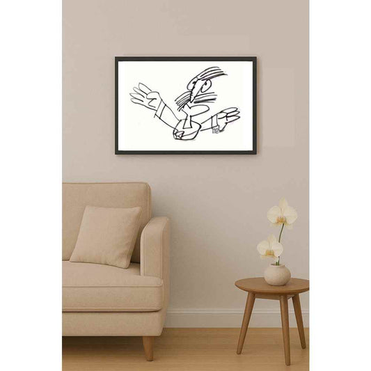 Nezih Danyal Tipler Kişiye Özel Sertifikalı Sınırlı Fine Art Karikatür Baskı NTP00397