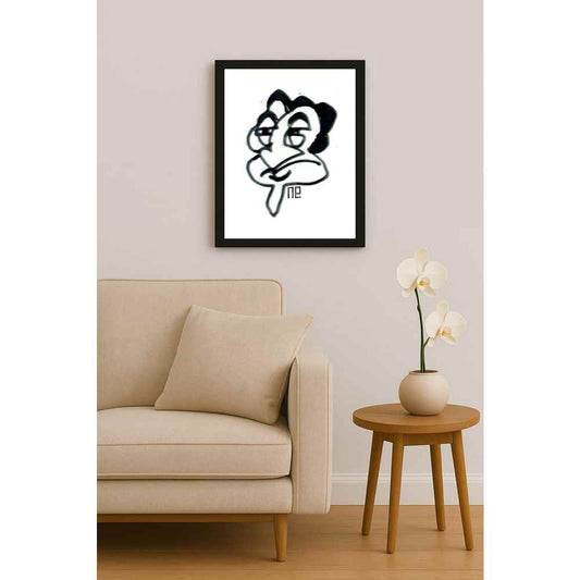 Nezih Danyal Tipler Kişiye Özel Sertifikalı Sınırlı Fine Art Karikatür Baskı NTP00419