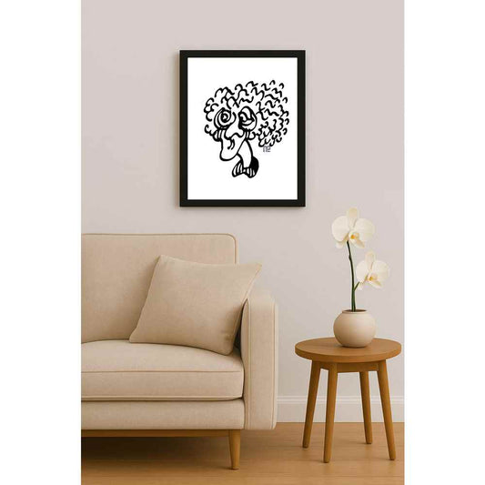 Nezih Danyal Tipler Kişiye Özel Sertifikalı Sınırlı Fine Art Karikatür Baskı NTP00449