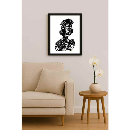 Nezih Danyal Tipler Kişiye Özel Sertifikalı Sınırlı Fine Art Karikatür Baskı NTP00468