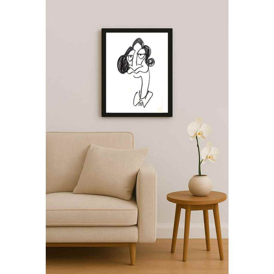 Nezih Danyal Tipler Kişiye Özel Sertifikalı Sınırlı Fine Art Karikatür Baskı NTP00479