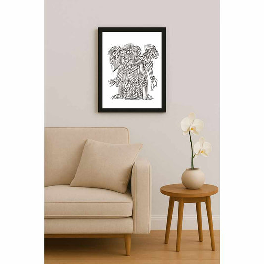 Nezih Danyal Tipler Kişiye Özel Sertifikalı Sınırlı Fine Art Karikatür Baskı NTP01744