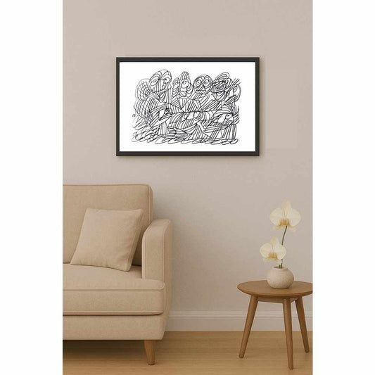 Nezih Danyal Tipler Kişiye Özel Sertifikalı Sınırlı Fine Art Karikatür Baskı NTP01748