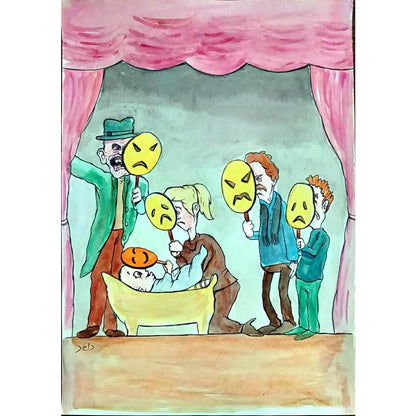 Mehrdad Samadi Zakaria 29x21cm Original Cartoon BOD00001