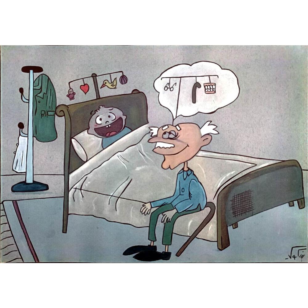 Mehrdad Samadi Zakaria 29x21cm Original Cartoon BOD00001