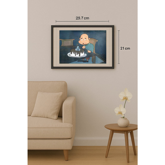 Naeimeh Nikooray 29x21cm Orijinal Karikatür Tablo BOD00005