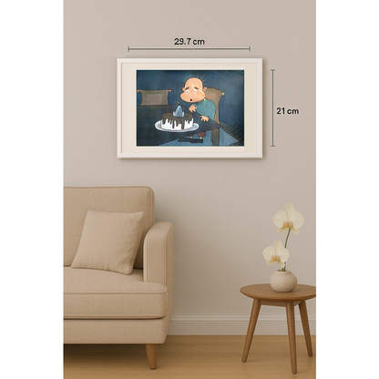 Naeimeh Nikooray 29x21cm Orijinal Karikatür Tablo BOD00005