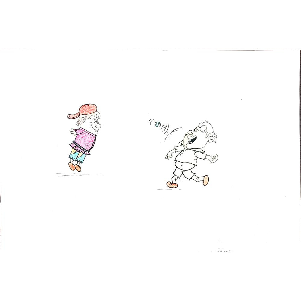 Hossein Abdollahi Adli 29x21cm Orijinal Karikatür Tablo BOD00009