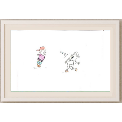 Hossein Abdollahi Adli 29x21cm Orijinal Karikatür Tablo BOD00009