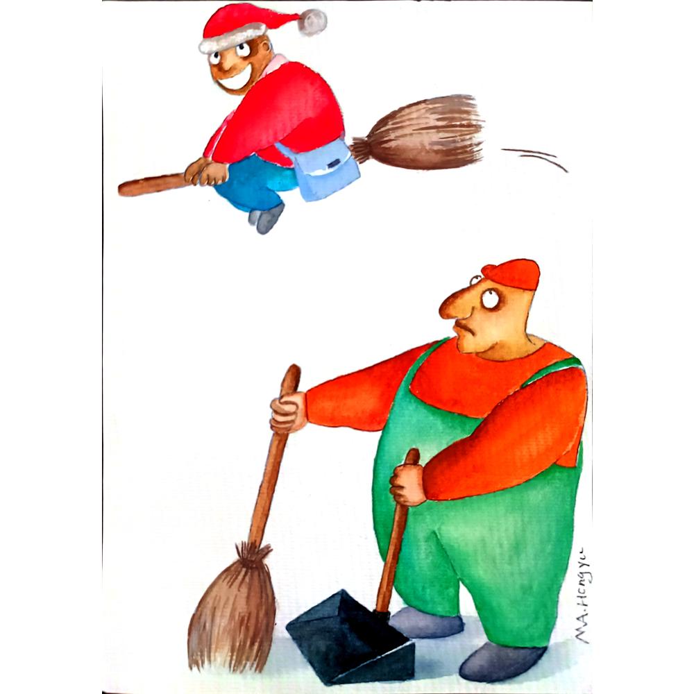 Mehrdad Samadi Zakaria 29x21cm Original Cartoon BOD00001