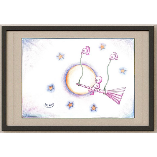 Marian Lupu 29x21cm Orijinal Karikatür Tablo BOD00035