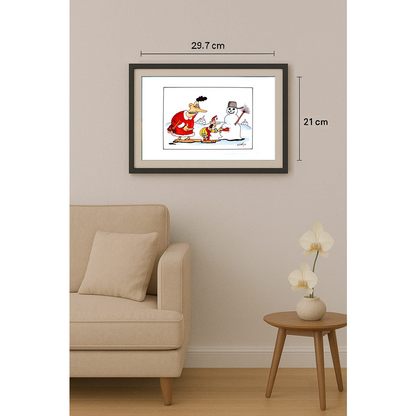 Tadeusz Krotos 29x21cm Orijinal Karikatür Tablo BOD00042