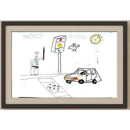Nina Vulovic 29x21cm Orijinal Karikatür Tablo BOD00046