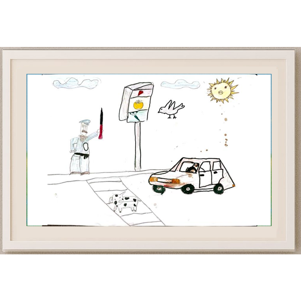 Nina Vulovic 29x21cm Orijinal Karikatür Tablo BOD00046