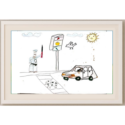 Nina Vulovic 29x21cm Orijinal Karikatür Tablo BOD00046
