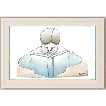 Milan Bukovac 29x21cm Orijinal Karikatür Tablo BOD00049