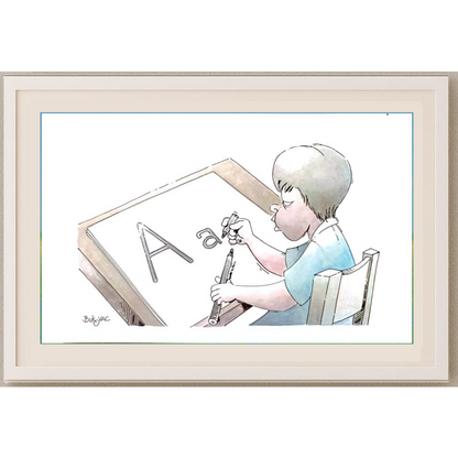 Milan Bukovac 29x21cm Orijinal Karikatür Tablo BOD00050