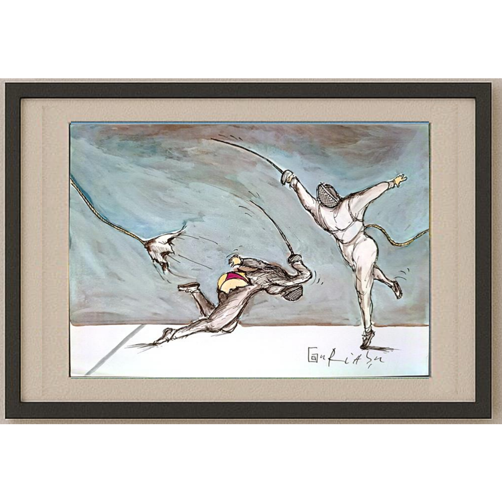 Mehrdad Samadi Zakaria 29x21cm Original Cartoon BOD00001