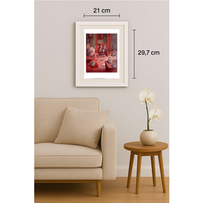 Mehmet Karaman 29x21cm Orijinal Karikatür Tablo BOD00055