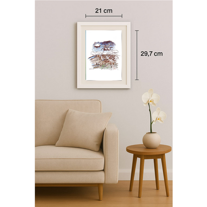 Mehmet Karaman 29x21cm Orijinal Karikatür Tablo BOD00056