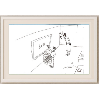 Jelica Culafic 29x21cm Orijinal Karikatür Tablo BOD00058