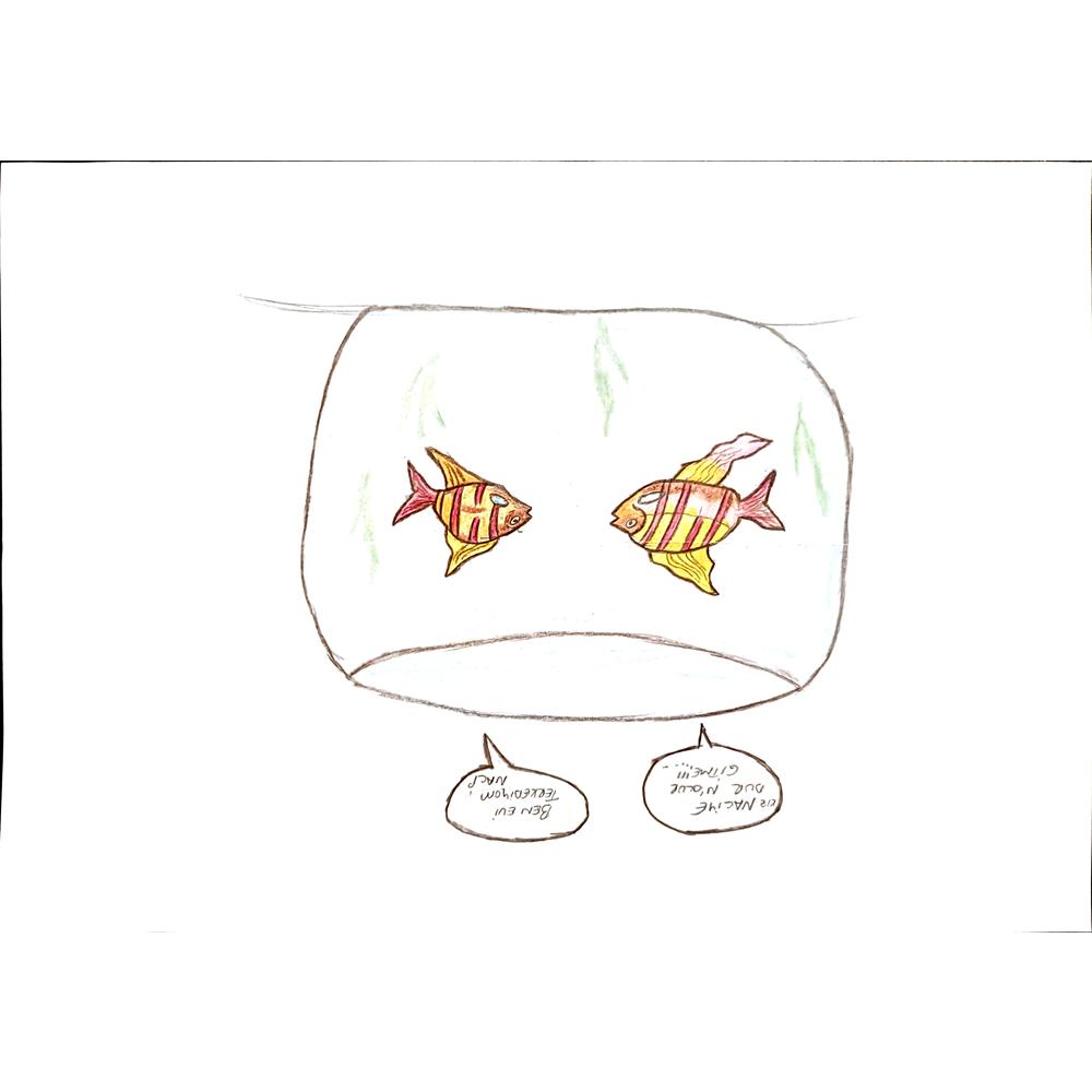 Gizem Çağlayan 29x21cm Orijinal Karikatür Tablo BOD00065