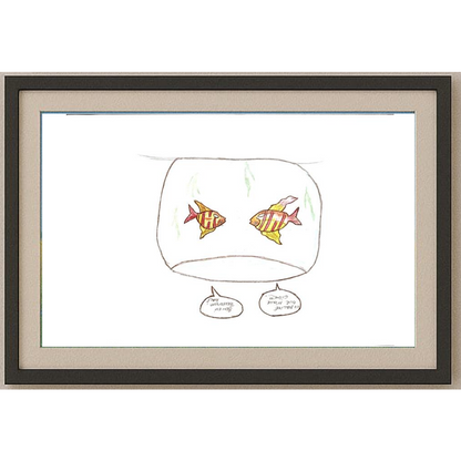 Gizem Çağlayan 29x21cm Orijinal Karikatür Tablo BOD00065