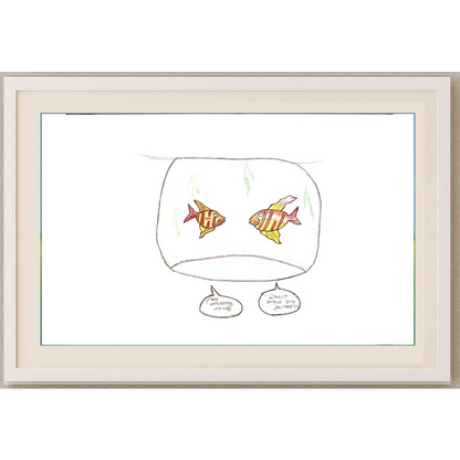 Gizem Çağlayan 29x21cm Orijinal Karikatür Tablo BOD00065