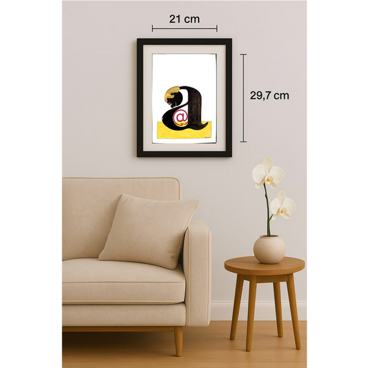 Vladimir Stevovic 29x21cm Orijinal Karikatür Tablo BOD00069