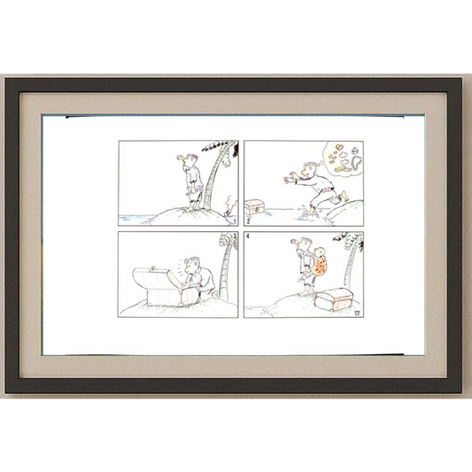 Lui Miao 29x21cm Orijinal Karikatür Tablo BOD00070