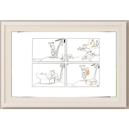 Lui Miao 29x21cm Orijinal Karikatür Tablo BOD00070