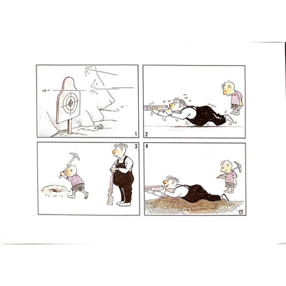 Lui Miao 29x21cm Orijinal Karikatür Tablo BOD00073