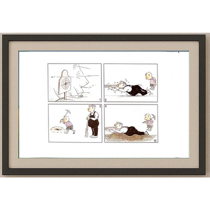 Lui Miao 29x21cm Orijinal Karikatür Tablo BOD00073