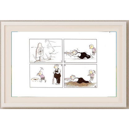 Lui Miao 29x21cm Orijinal Karikatür Tablo BOD00073