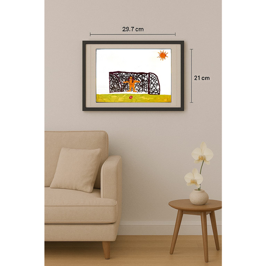 Milovahovic Boben 29x21cm Orijinal Karikatür Tablo BOD00080