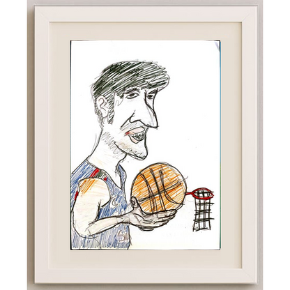 Popovic Pable 29x21cm Orijinal Karikatür Tablo BOD00081