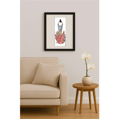 Mileta Miloradovic 29x11cm Orijinal Karikatür Tablo BOD00086