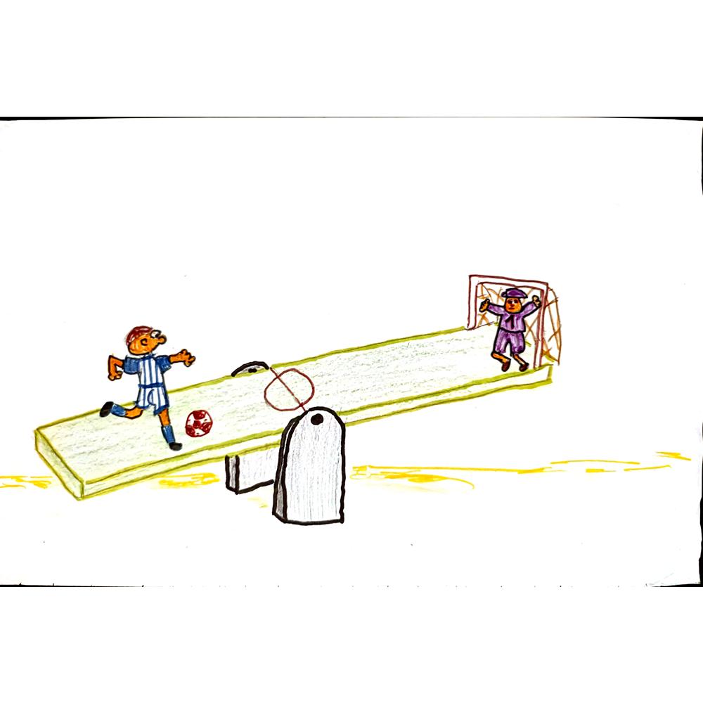 Dusan Petrovic 32x21cm Orijinal Karikatür Tablo BOD00088
