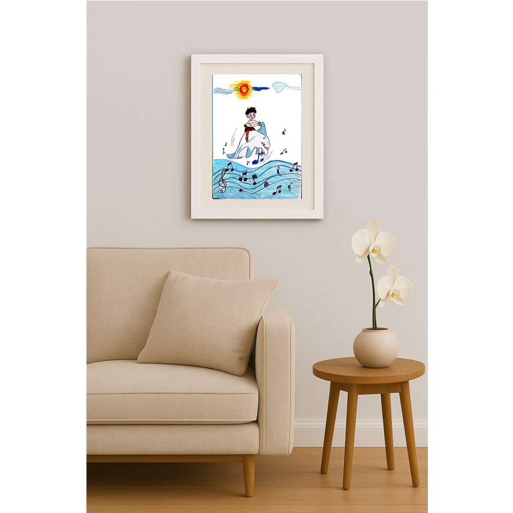 Andela Jecic 25x17cm Original Cartoon BOD00090
