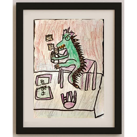 Iva Markovic 29x21cm Orijinal Karikatür Tablo BOD00094