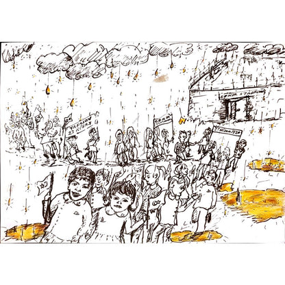 Ferhat Demirbaş 29x21cm Orijinal Karikatür BOD00105