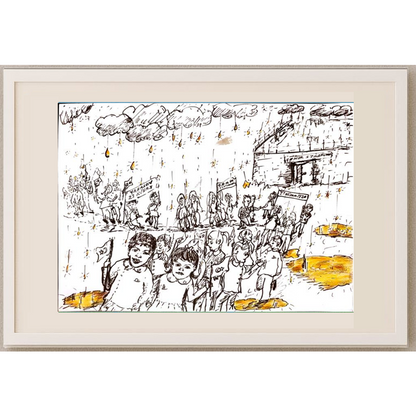 Ferhat Demirbaş 29x21cm Orijinal Karikatür BOD00105