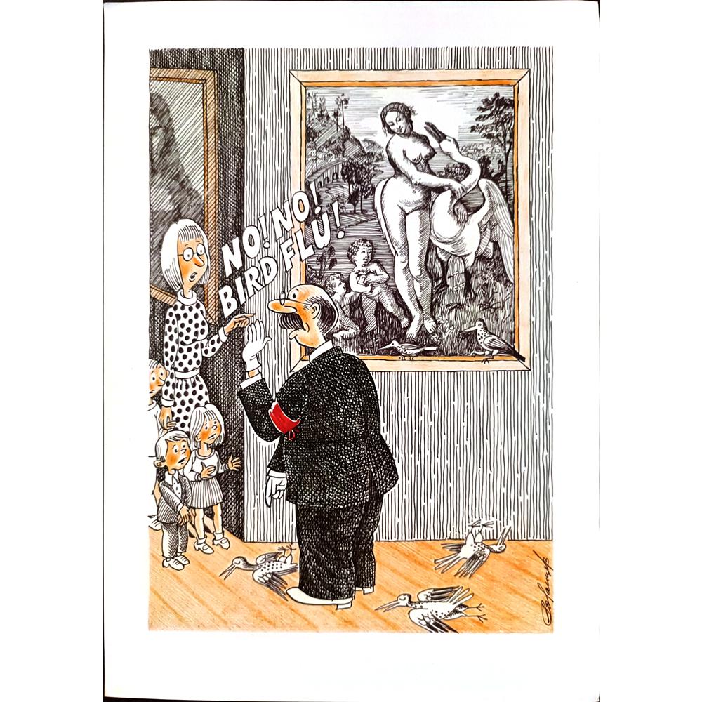 Valentin Rozantsev 29x21cm Orijinal Karikatür BOD00106