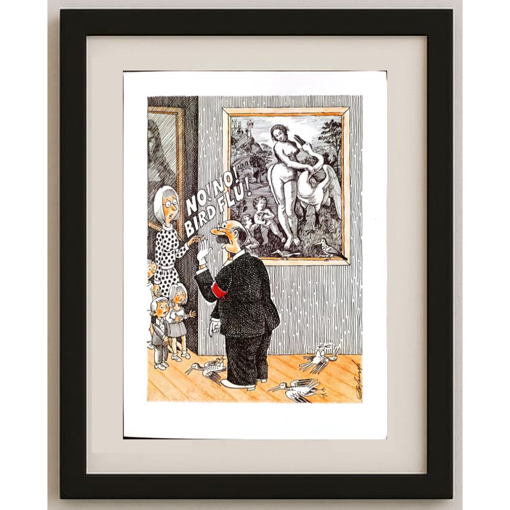 Valentin Rozantsev 29x21cm Orijinal Karikatür BOD00106