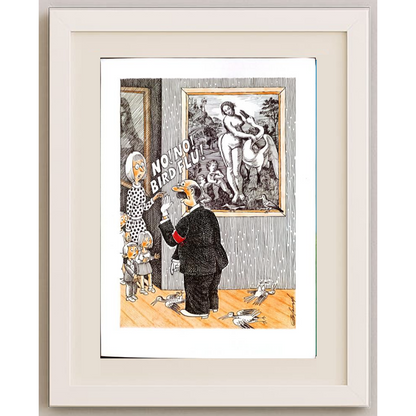 Valentin Rozantsev 29x21cm Orijinal Karikatür BOD00106
