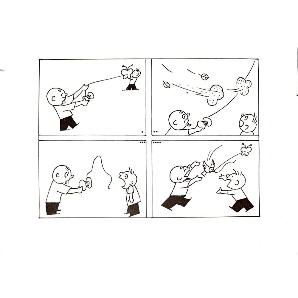 Yu Yangnan 29x21cm Orijinal Karikatür BOD00107