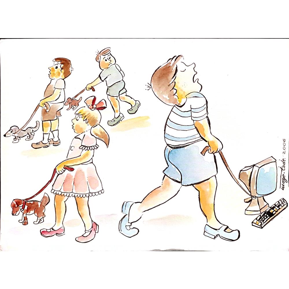 Tode Blazevski 29x21cm Orijinal Karikatür BOD00111
