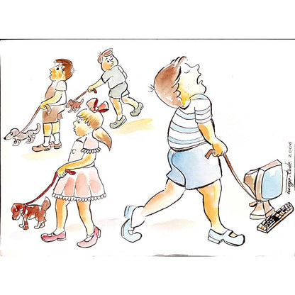 Tode Blazevski 29x21cm Orijinal Karikatür BOD00111
